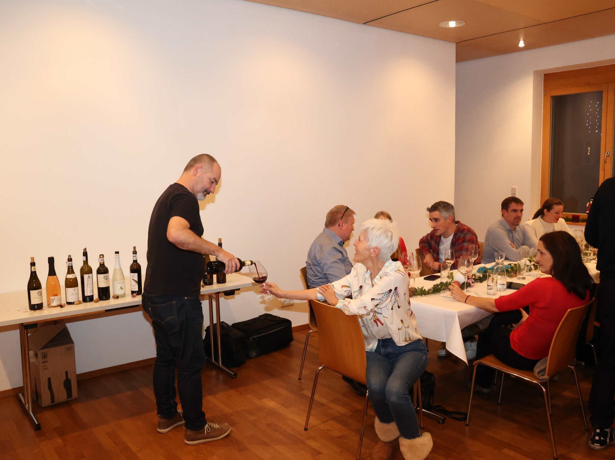 Stilgerechter Weinabend beim Exportclub