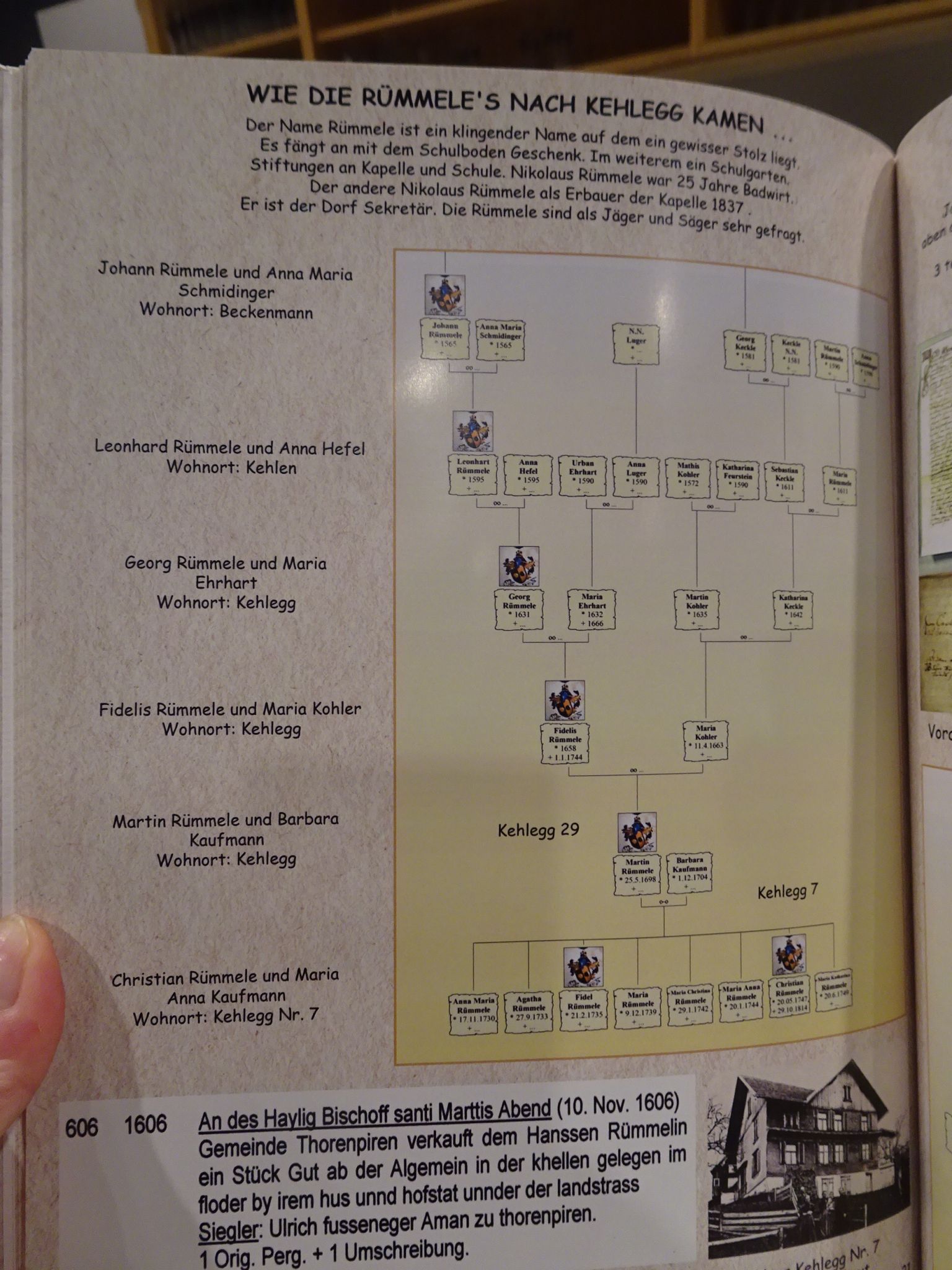 Der Name Rümmele und Kehlegg in einem neuen Buch