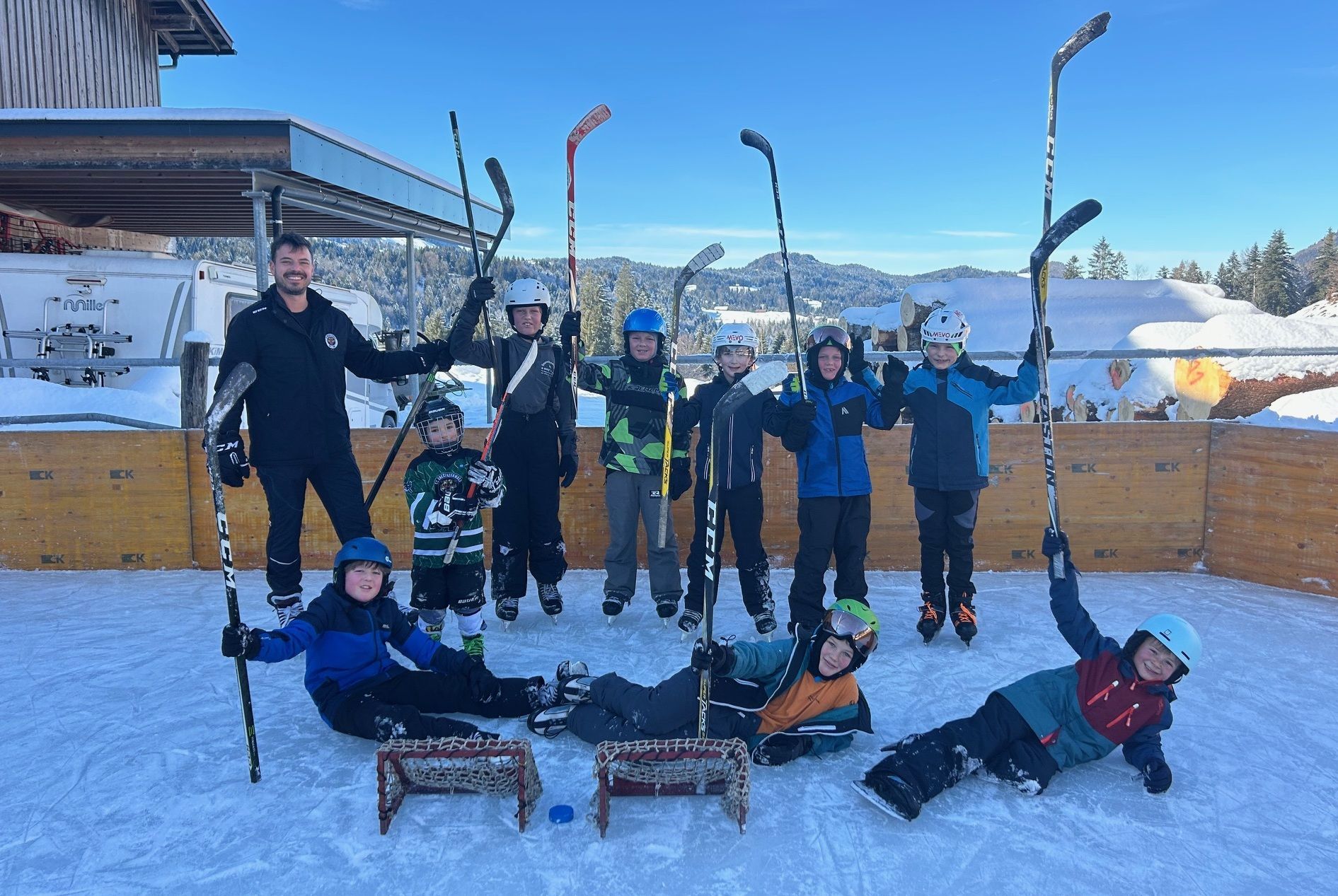 Wälder Kids schnupperten Eishockeyluft