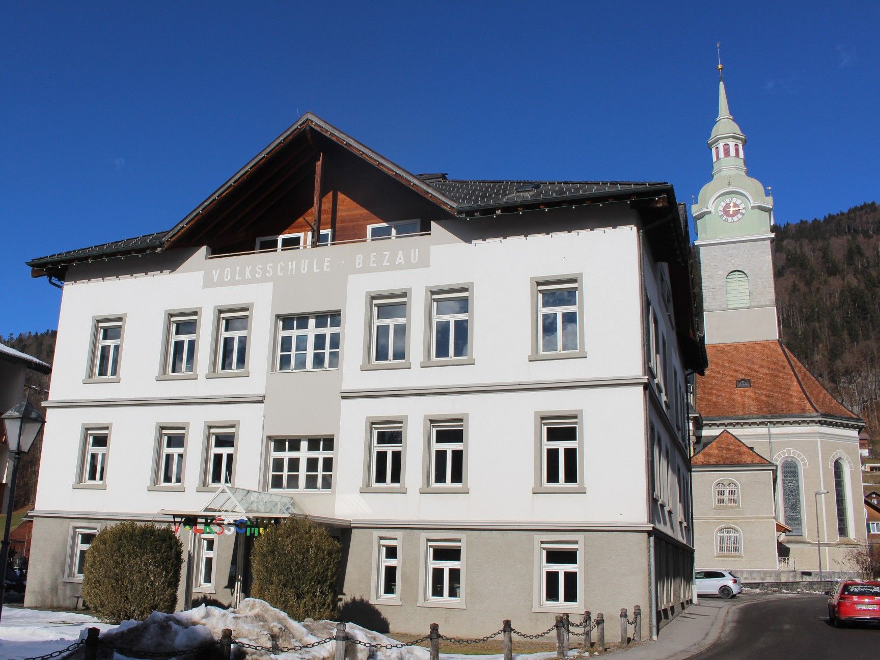 Neues Rathaus in Bezau ist auf Schiene